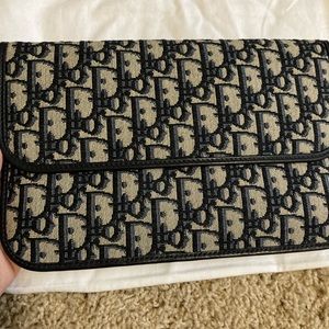 Dior oblique flap pouch